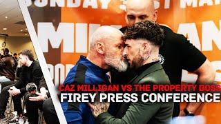 THINGS GOT HEATED Caz Milligan Vs Property Boss Press Conference [upl. by Margaretta537]