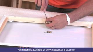 Canvas Hanging and Canvas Hanger Kit How To [upl. by Ahab]