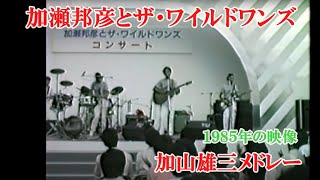 貴重映像・加瀬邦彦＆ザ・ワイルドワンズ～ 加山雄三メドレー1985年 [upl. by Meredeth]