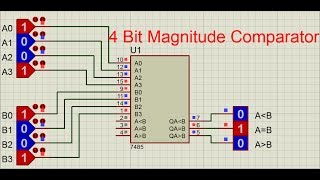 4 bit and 8 bit comparators [upl. by Lorsung]