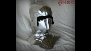 Italian Sallet Helmet with Bevour [upl. by Artapoelc]