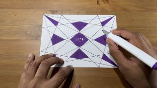 How to Sketch Congruent Shapes amp Coloring the Work in Tessellation Concept  Easy Steps [upl. by Aroon]