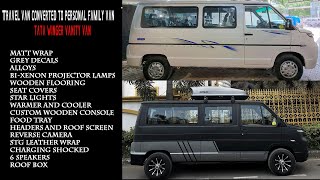 Travel Van Converted to Personal Family Van  TATA Winger Vanity Van  FilmShoppee [upl. by Devonna]