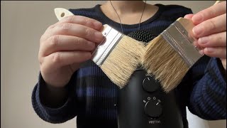 ASMR Fast and Aggressive Mic Brushing Sounds Paint Brush [upl. by Derte]