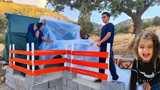 Building a porch for wandering nomads in the mountains [upl. by Atalayah]