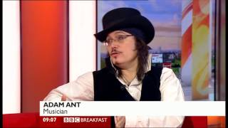 Adam Ant interview Adam Ant is The BlueBlack Hussar In Marrying The Gunners Daughter [upl. by Illac]