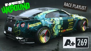 NFS Unbound  NISSAN GTR R35  Customization  A class build  Day and night races [upl. by Noellyn]