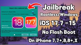 Skynet Ultra Jailbreak Tool Free Windows  Jailbreak iOS 18177  iOS 15  No USB Flash [upl. by Ahen541]