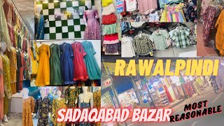 Sadaqabad bazar  susta bazar in Rawalpindi hidden market in Rawalpindi [upl. by Rengaw]