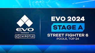 Evo 2024 Day 2 Stage A  Street Fighter 6  Pools Top 24 [upl. by Effie]