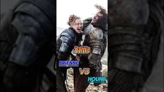 FIERCE BATLLE Brienne vs Hound gameofthrones dragon houseofthedragon got gameofthrones [upl. by Recha]