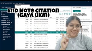 ENDNOTE CITATION TUTORIAL FOR GAYA UKM [upl. by Airetnahs]