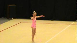 9 year old Michelle Rhythmic Gymnastics Level 7 Rope at 2011 Regionals [upl. by Asenav]