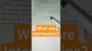 What are interleukins immunology zoology short shortsfeed shorts [upl. by Eirol]