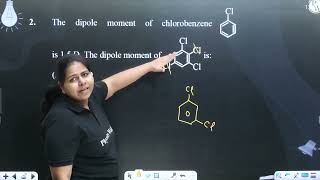 The dipole moment of chlorobenzene is 15 D The dipole moment of is [upl. by Amary]