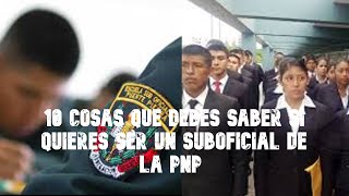 10 COSAS QUE DEBER SABER SI QUIERES SER UN SUB OFICIAL DE LA PNP l Sin pelos en la lengua [upl. by Edieh]