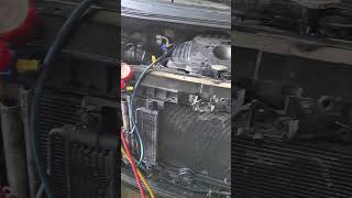 Refill AC Refrigerant In A Car with R134a [upl. by Ehsom]