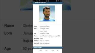 Cheteshwar Pujara Profile  ICC Ranking Age Career Info amp Stats  Cricket Village [upl. by Luzader]