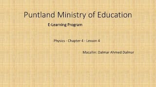 Physics  Chapter 4  Lesson 4 [upl. by Corrianne]