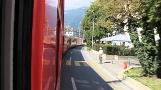 RhB Arosbahn in Chur  straßenbündiger Abschnitt  RhB Arosa Line  Chur Street Running [upl. by Hanus]