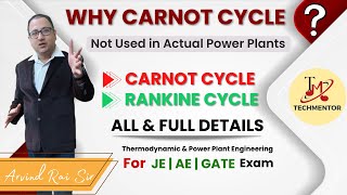 Why Carnot Cycle not used in Real power plants  Carnot cycle amp Rankine Cycle Explained  JEAEGATE [upl. by Auguste]