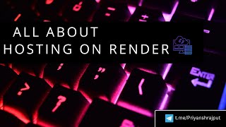 How to host bot and nodejs application on Render and Github [upl. by Ener]