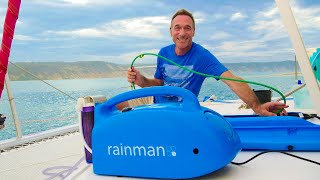 Sailing Bluefin Ep17 Rainman watermaker demoreview  How to make fresh drinking water on a boat [upl. by Ettenirt413]