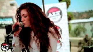 Lorde quotTennis Courtquot LIVE from the ALT 987 Penthouse [upl. by Grishilde25]