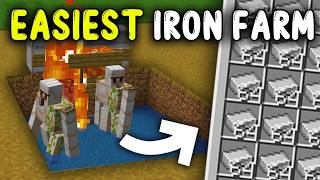 EASIEST Iron Farm In 121 Minecraft [upl. by Attenehs172]