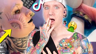 The WORST Ear Blowout Ive Ever Seen  NEW TikTok Piercing Fails 20  Roly [upl. by Onaicnop]