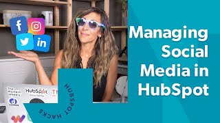 HubSpot Demo Managing and Scheduling Social Media in HubSpot [upl. by Sicular249]