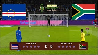 South Africa vs Cape Verde penalty Africa Cup of Nations Football simulation Gameplay PC [upl. by Yehus]