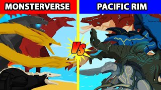 Monsterverse Kaiju vs Pacific Rim Kaiju  Kaiju Animation [upl. by Hanni]