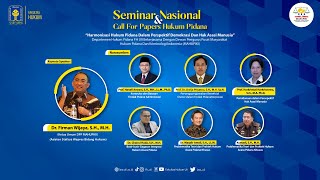 SEMINAR NASIONAL DAN CALL FOR PAPERS HUKUM PIDANA 2024  FH UII amp MAHUPIKI [upl. by Norrehc]