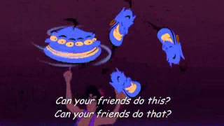 A friend like me Aladdin Lyrics [upl. by Rehptsirhc101]