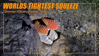 The tightest cave squeeze ever recorded 6x10 inches [upl. by Ollehto]