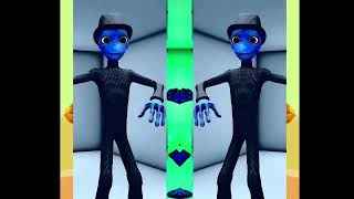 Blue Me kemaste Aliens  Colorized Alien Dance  Audio Variations mirror [upl. by Annayak]