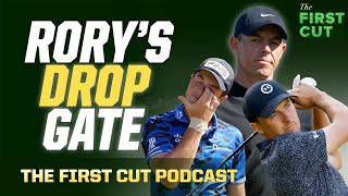 Rory McIlroy Viktor Hovland and Jordan Spieth Get into it About a Drop  The First Cut Podcast [upl. by Dreda140]