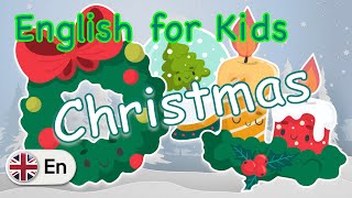 Decorating Ideas for Christmas  Vocabulary  English for Kids UK [upl. by Illyes215]