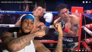 BOXING REACTION  Gervonta Davis vs Leo Santa Cruz [upl. by Woodberry]