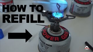 How to Refill Fuel Canister with Butane [upl. by Johnette]