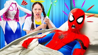 Chief Soyay Gets Trouble Help Spider Man Sneaking into Superhero Hospital  Soyay Life Hospital 13 [upl. by Ain]