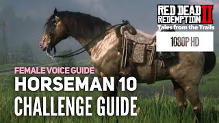 🗣 RDR2 Horseman 10 Challenge Guide  1080p HD Red Dead Redemption 2 [upl. by Anikat]