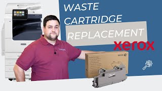 How to replace the waste cartridge on your Xerox machine Xerox® VersaLink C7020C7025C7030 [upl. by Haibot]