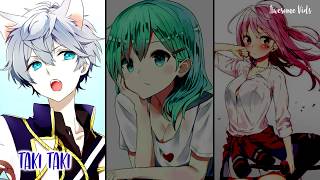 Nightcore  Taki Taki  Switching Vocals Lyrics DJ Snake Ozuna Cardi B ft Selena Gomez [upl. by Brigette181]