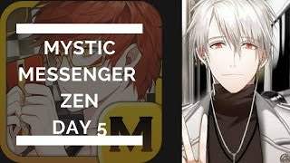 Mystic Messenger Zens Route Day 5 [upl. by Aicilav]