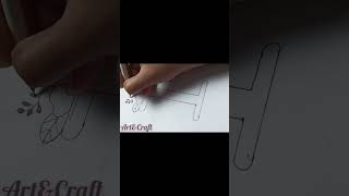 Letters art video easydrawing music artdesign F artandcraft [upl. by Hoenack]