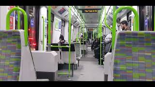 London Tram to New Addington  POV ride from Centrale to East Croydon including announcements [upl. by Dyann]