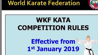 WKF KATA RULES [upl. by Cirdes]