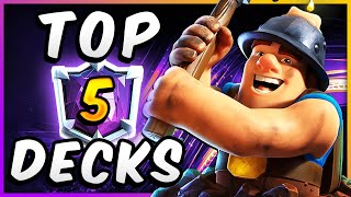 TOP 5 DECKS from the BEST PLAYERS IN THE WORLD 🏆 — Clash Royale 2024 [upl. by Eleon]